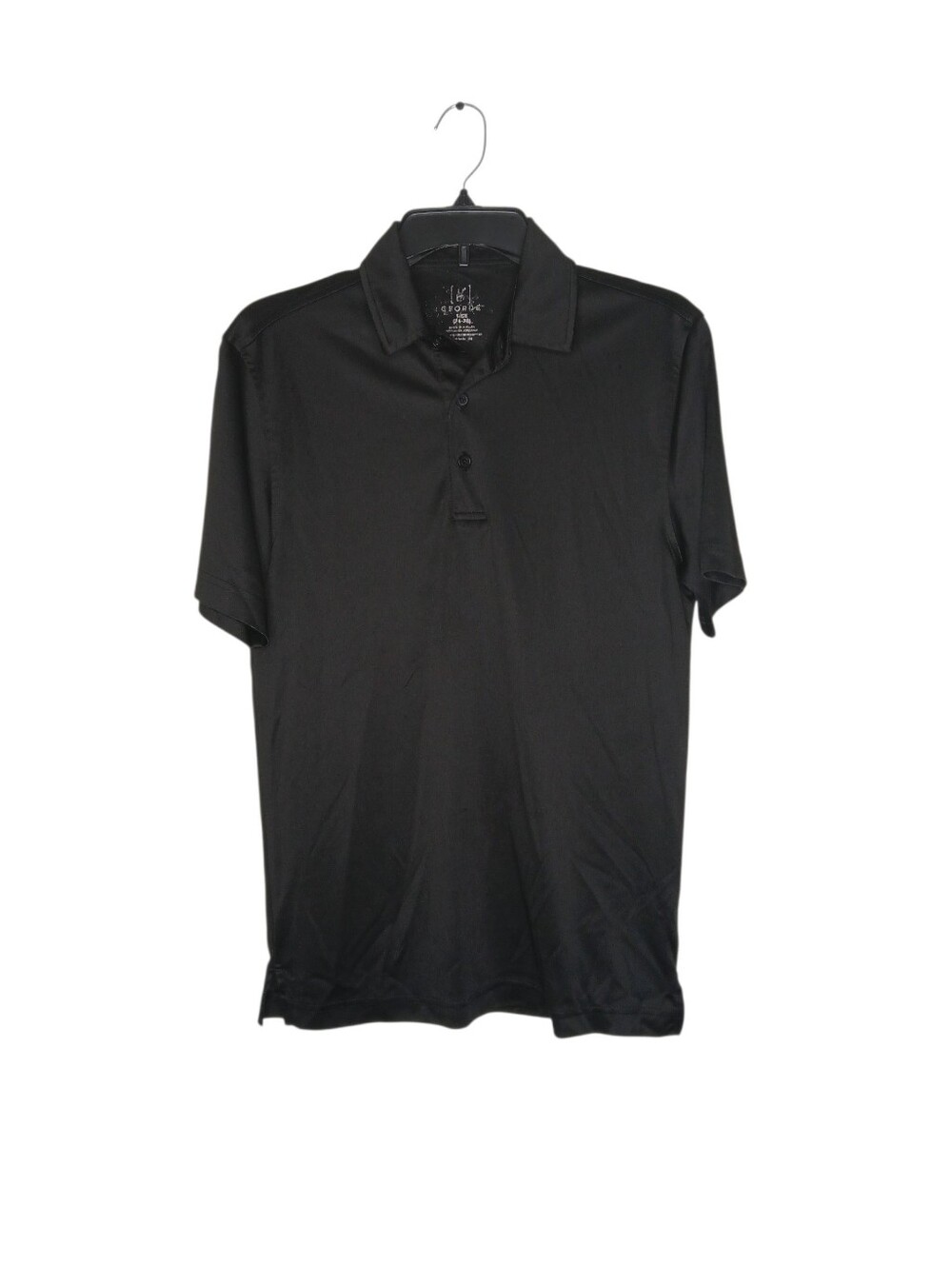 George Men's  Black Short Sleeve Polo Shirt